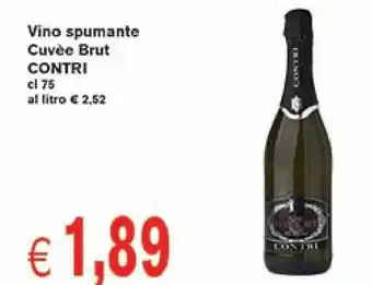 Vino spumante Cuvée Brut CONTRI cl 75