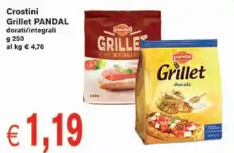 Crostini Grillet PANDAL dorati/integrali g 250
