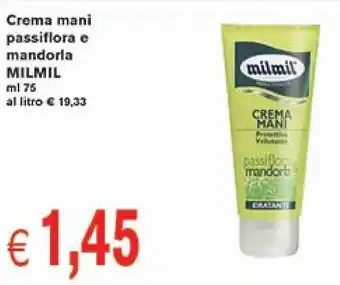 Crema mani passiflora e mandorla MILMIL ml 75