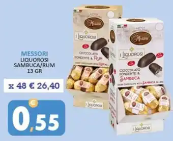 Rosa Cash MESSORI LIQUOROSI SAMBUCA/RUM 13 GR offerta