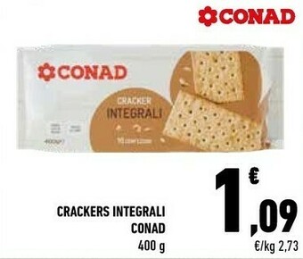 Conad Conad - Cracker Integrali 400 g(ml) offerta