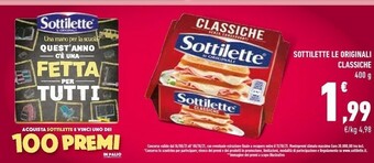 Conad Mondelez Sottilette Le Originali Classiche 400 G(ml) offerta