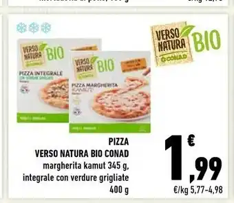 Conad Conad - Pizza Integrale Con Verdure Grigliate Verso Natura Bio 400 G(ml) offerta