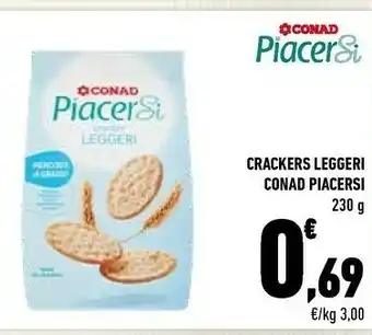 Conad Conad Crackers Leggeri offerta