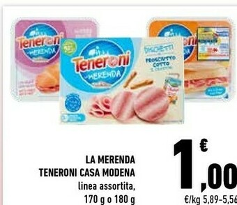 Conad Casa Modena Teneroni La Merenda Equilibrata 170 G(ml) offerta