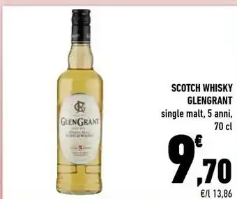 Conad Red bull Glengrant Scotch Whisky offerta
