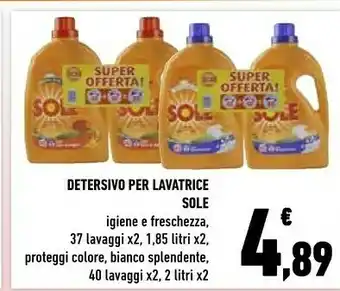Conad Sole Detersivo Per Lavatrice offerta