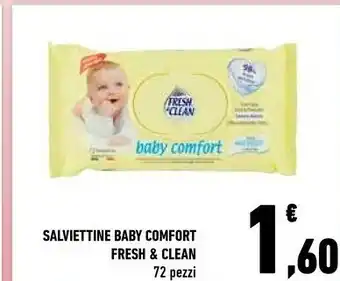 Conad Ace Fresh & Clean Salvietitne Baby Comfort offerta