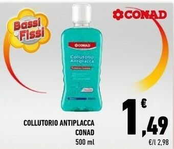 Conad Conad Collutorio Antiplacca 500 Ml offerta