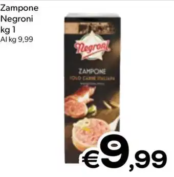 MAX Supermercati Zampone Negroni kg 1 offerta