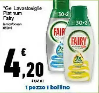 Conad Superstore Fairy Gel Lavastoviglie Platinum offerta