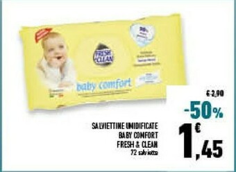Conad Superstore Fresh & Clean Salviettine Umidificate Baby Comfort offerta