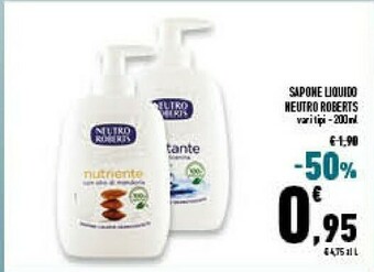 Conad Superstore Neutro Roberts Sapone Liquido offerta
