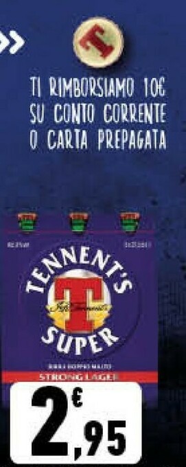 Conad Superstore Tennent's Birra Super offerta