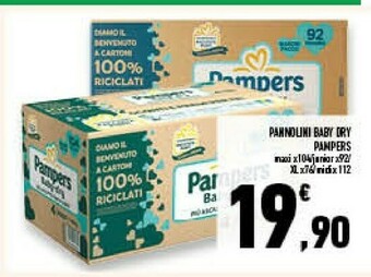 Conad Superstore Pampers Pannolini Baby Dry offerta