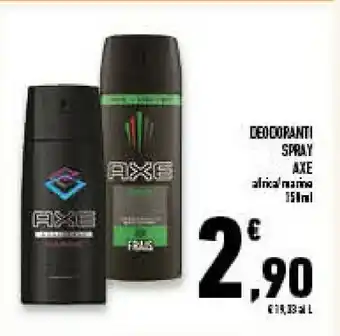 Conad Superstore Axe Signature Spray Uomini Deodorante Spray offerta