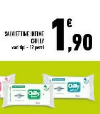 Conad Superstore Chilly Salviettine Intime 12 Pz offerta