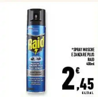 Conad Superstore Raid Spray Mosche E Zanzare Plus offerta