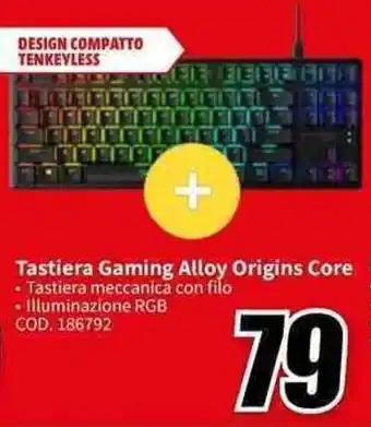 MediaWorld Tastiera Gaming Alloy Origins Core offerta