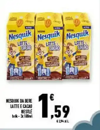 Conad Superstore Nestlè Nesquik Da Bere Latte E Cacao offerta