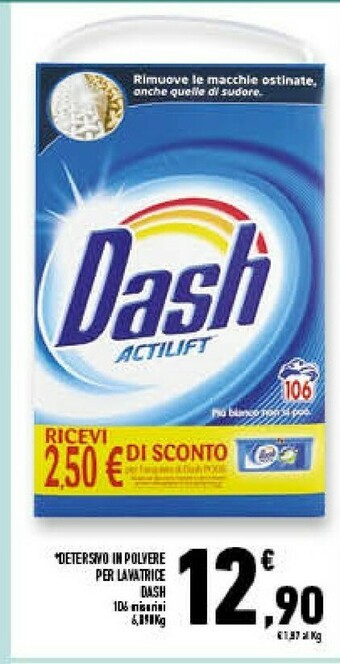 Conad Superstore Dash Detersivo In Polvere Per Lavatrice offerta