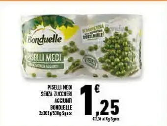 Conad Superstore Bonduelle Piselli Medi Cuore Di Raccolto Cotti Al Vapore 305 G(ml) offerta