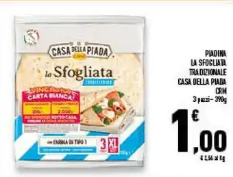 Conad Superstore Casa Della Piada Piadina La Sfogliata Tradizionale offerta