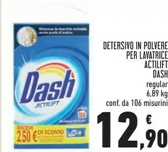 Conad Dash Detersivo In Polvere Per Lavatrice Actilift Regular offerta