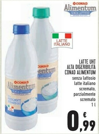 Conad Conad - Latte Scremato A Lunga Conservazione Alimentum Conad 1000 G(ml) offerta