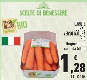 Conad Conad - Carote Verso Natura Bio 500 G(ml) offerta