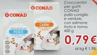 Conad Conad Croccantini Per Gatti offerta