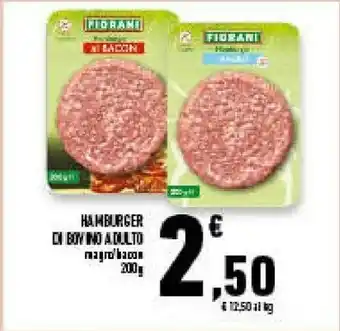 Conad Superstore Fiorani Hamburger offerta