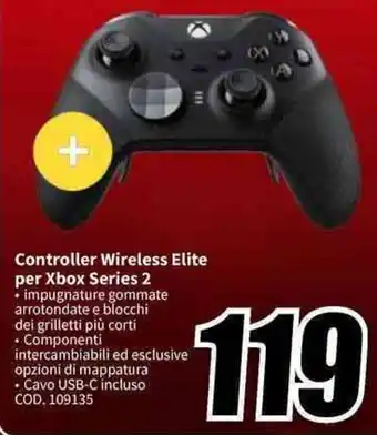 MediaWorld Controller Wireless Elite per Xbox Series 2 offerta