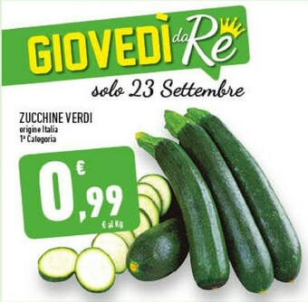 Conad Superstore Zucchine Verdi offerta