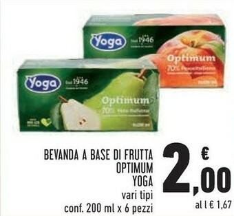 Conad Yoga Optimum 70% Di Pesca 200 G(ml) offerta
