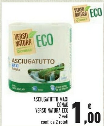 Conad Conad Asciugatutto Maxi Verso Natura Eco offerta