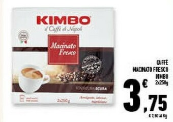 Conad Superstore Kimbo Caffè Macinato Fresco offerta