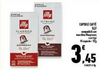 Conad Superstore Illy Capsule Caffé offerta