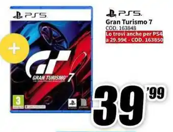 MediaWorld PS5 Gran Turismo 7 offerta