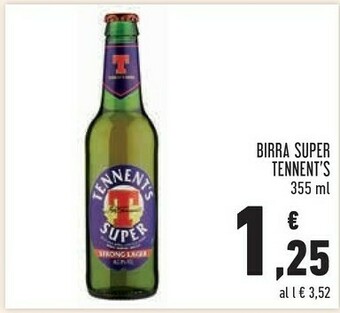 Conad Tennent's Birra Super offerta