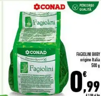 Conad Fagiolini Boby offerta