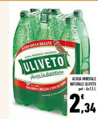 Conad Uliveto Acqua Minerale Naturale offerta