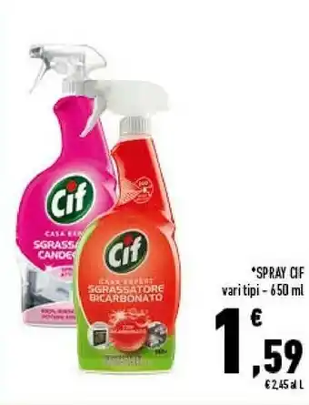 Conad Cif Spray Sgrassatore offerta