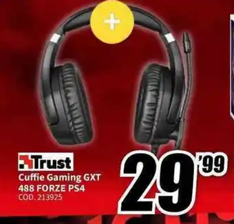 MediaWorld Trust Cuffie Gaming GXT 488 FORZE PS4 offerta