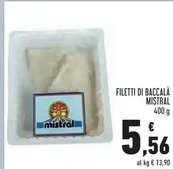 Conad Superstore Mistral Filetti Di Baccala offerta