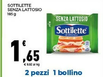 Conad Mondelez Sottilette Senza Lattosio offerta