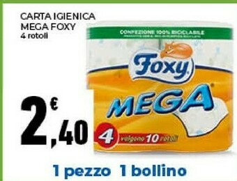 Conad Foxy Carta Igienica Mega offerta