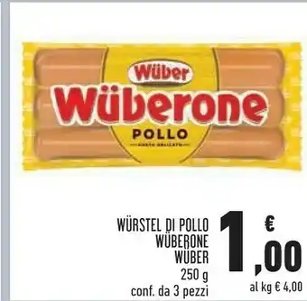 Conad Superstore Wuber Wuberone Di Pollo 250 G(ml) offerta