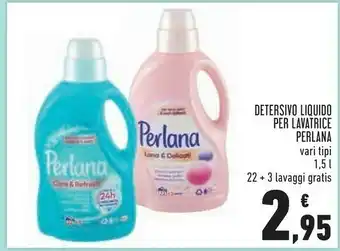 Conad Superstore Perlana Detersivo Liquido Per Lavatrice 1500 Ml offerta