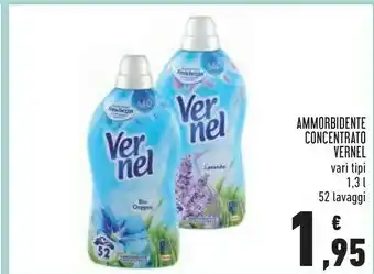 Conad Superstore Vernel Ammorbidente Concentrato 1300 Ml offerta